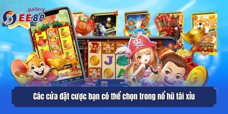 Các cửa đặt cược bạn có thể chọn trong nổ hũ tài xỉu